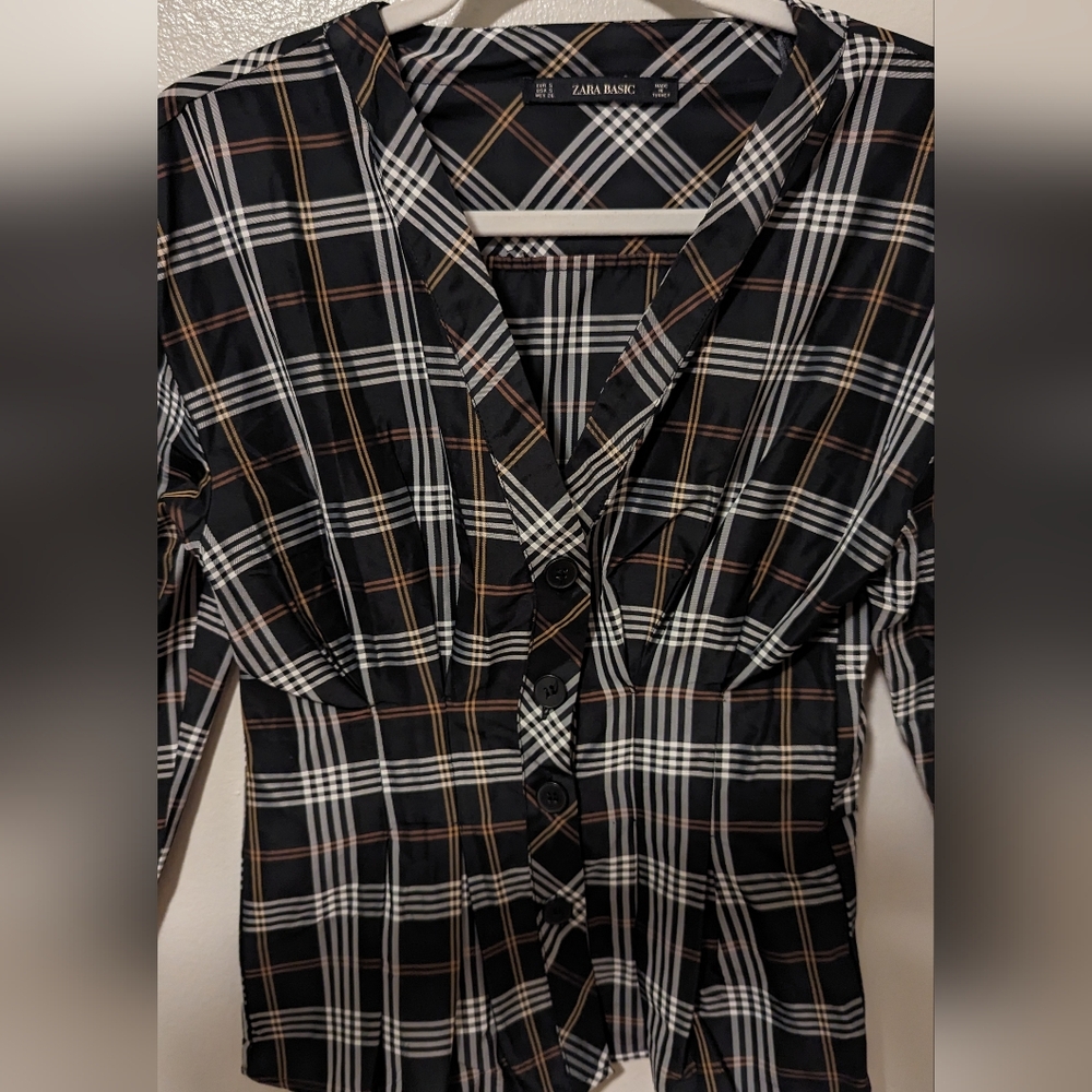 Office black blouse